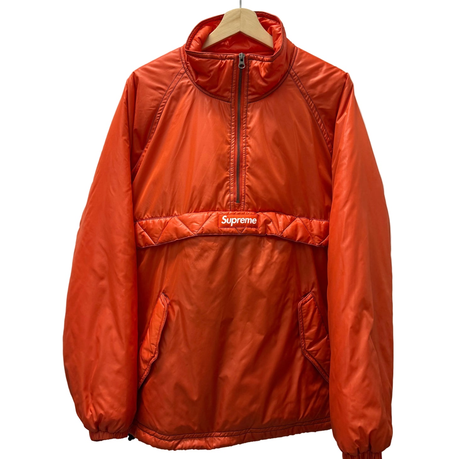 Large - Supreme Contrast Stitch Pullover 'Orange' (Pre-Owned)