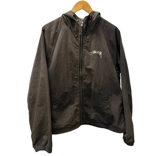 Medium - Stussy Wave Dye Beach Shell Jacket 'Black' (Pre-Owned)