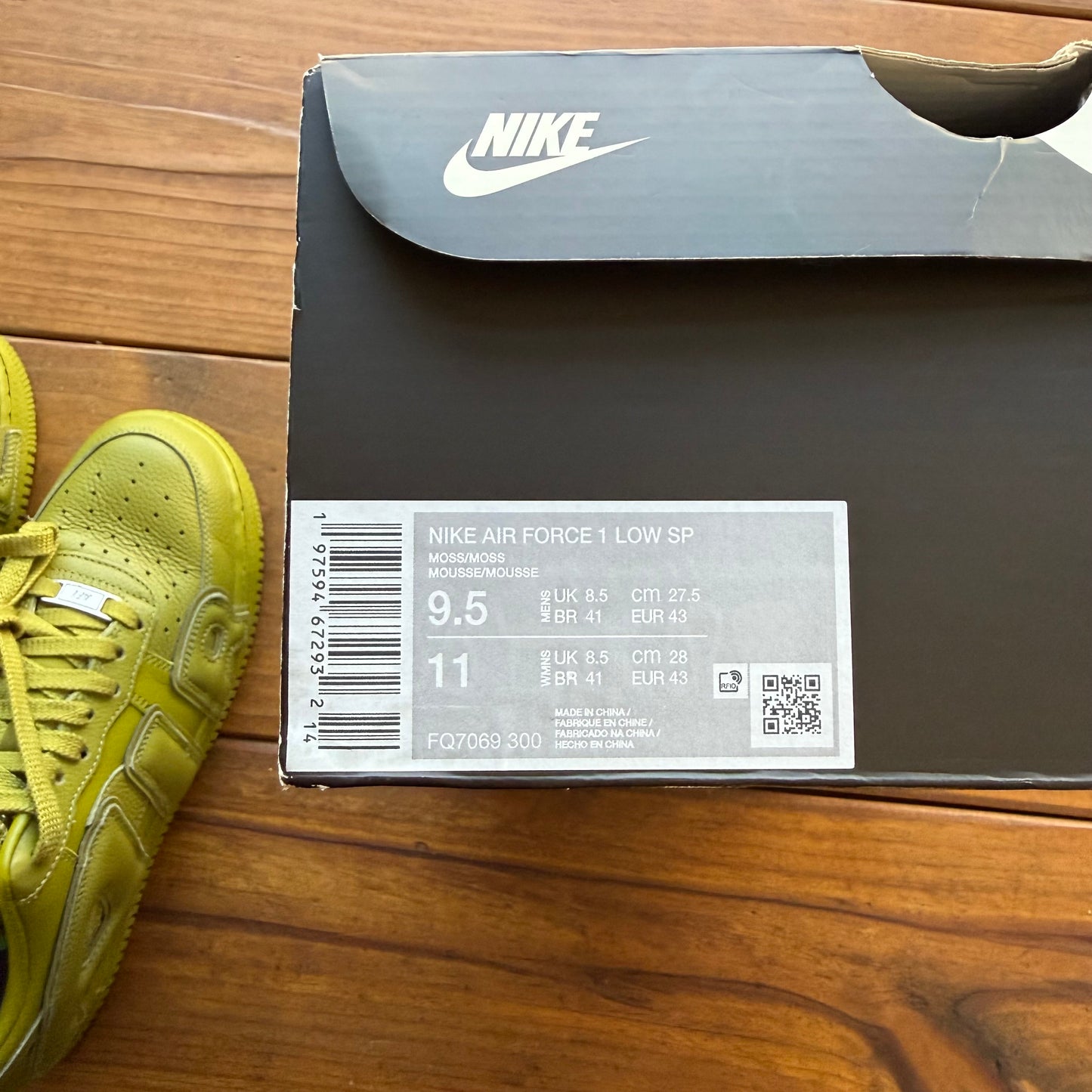 Größe 43 - Cactus Plant Flea Market x Air Force 1 Low Premium 'Moss' (Gebraucht)