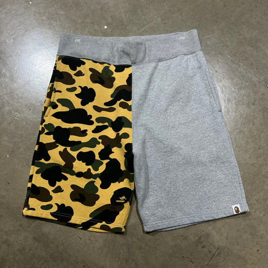 Bape Split Camo Shark Shorts (Used)