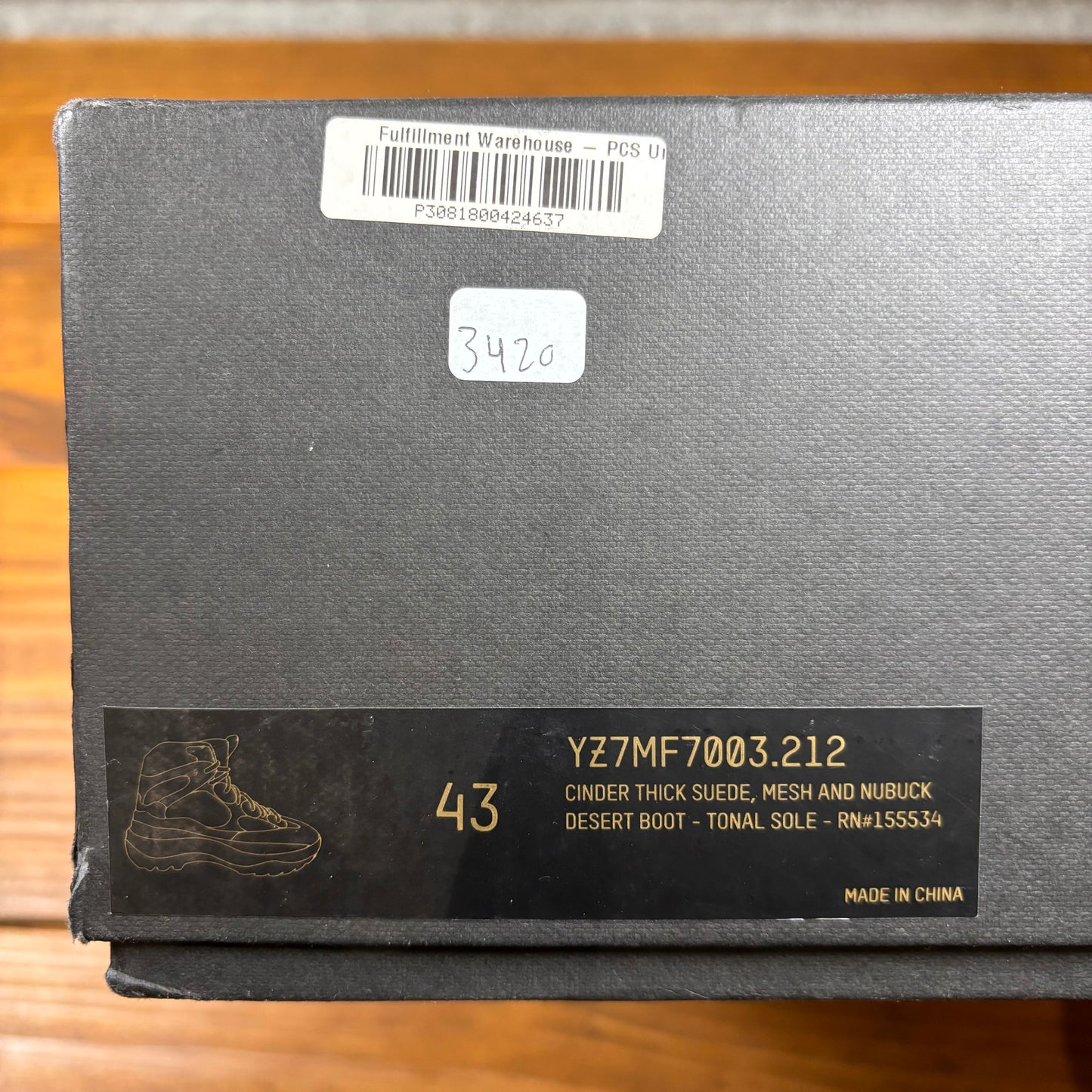 Yeezy Season 7 Desert Boot 'Cinder' (Used)