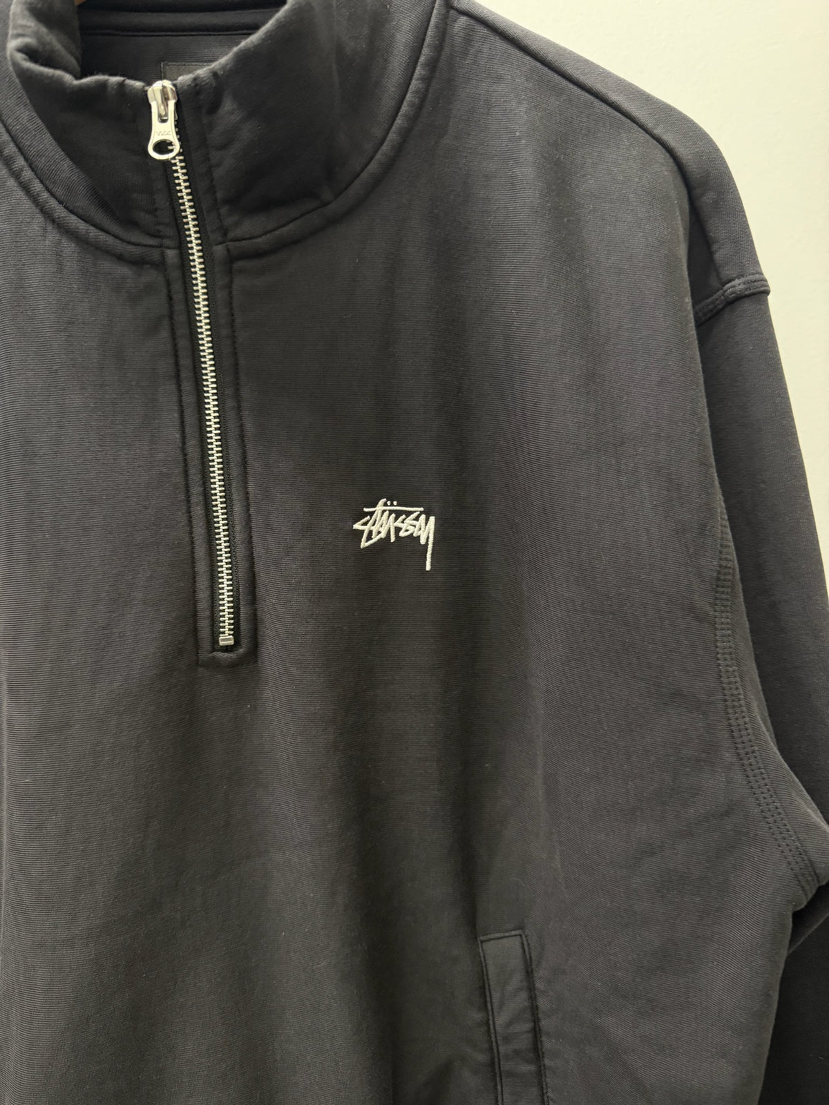 Large - Stussy Half Zip Pullover (Pre-Owned)