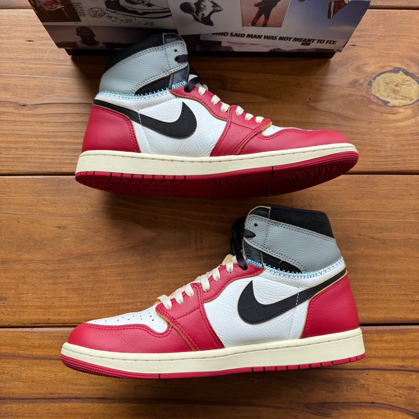 Talla 10.5 - Union LA x Jordan 1 Retro High OG SP 'Chicago Shadow' (Usado)