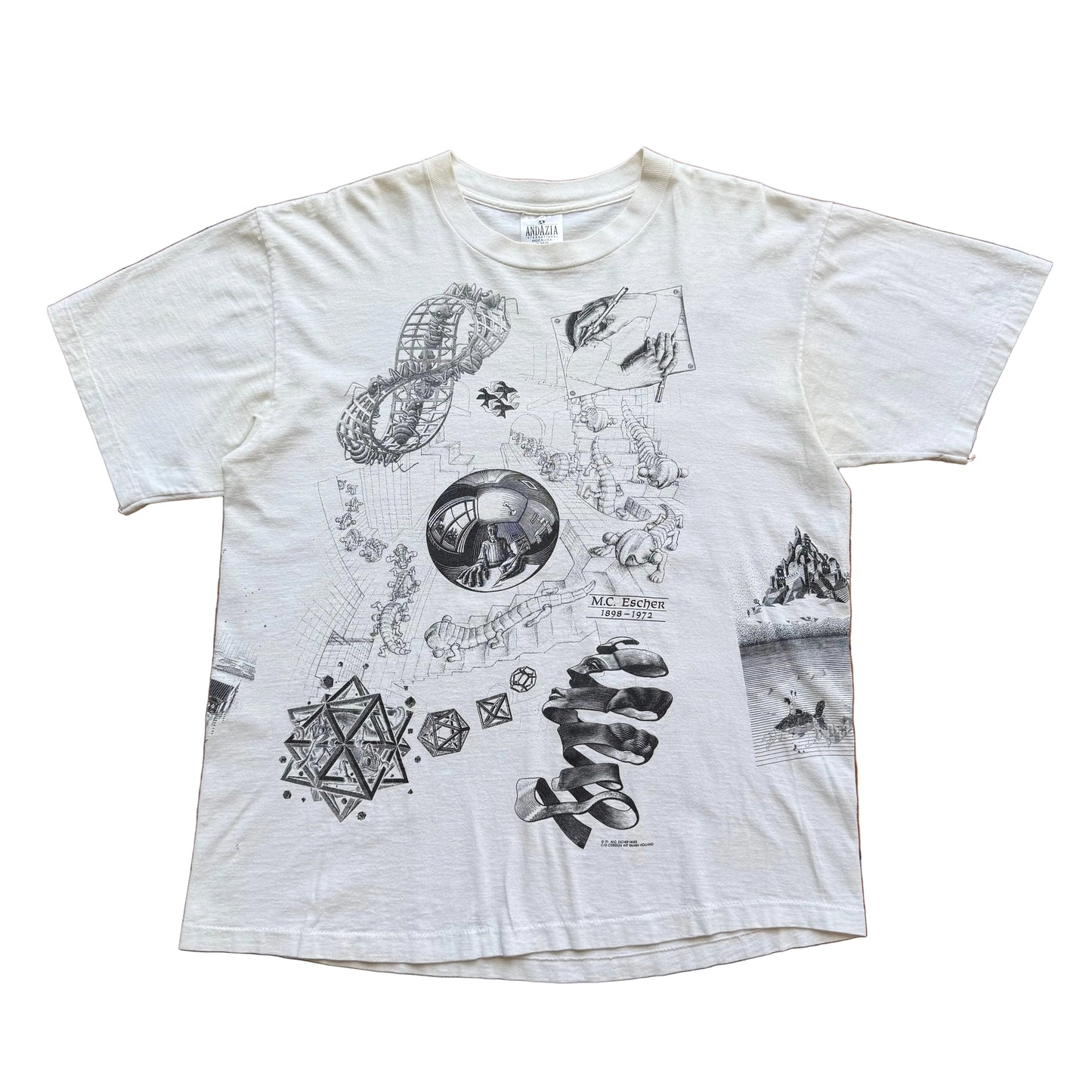 XL - Vintage MC Escher Art Tee