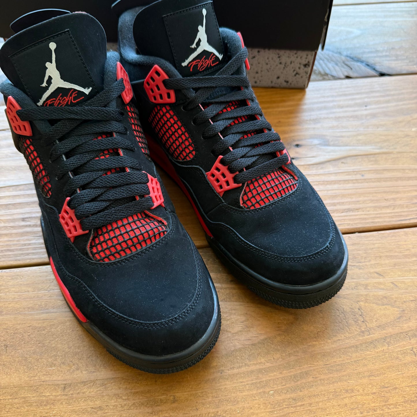 Size 11.5 - Jordan 4 Retro 'Red Thunder' (Used)