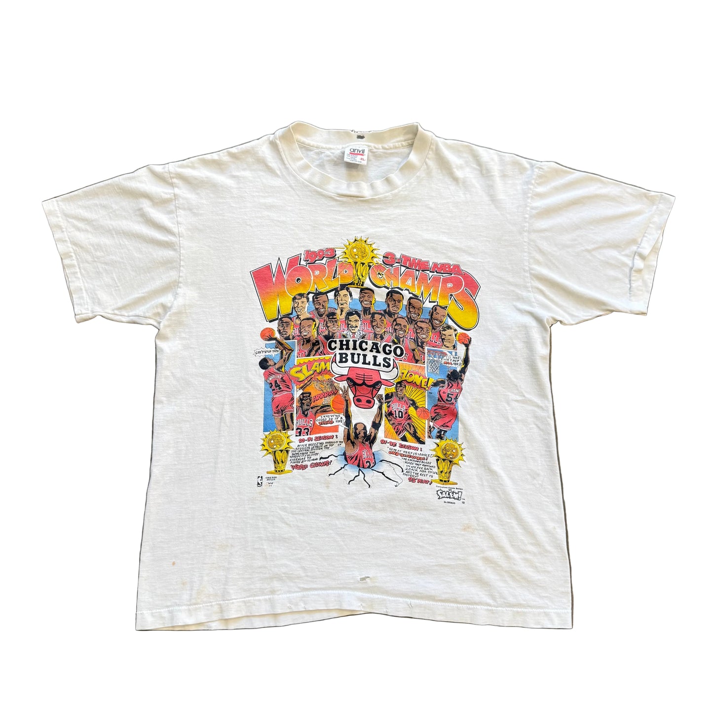 XL - Camiseta vintage campeones del mundo Bulls 1993