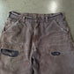 Size 33x30 Vintage Carhartt Double Knee Pants 'Brown/Patchwork'