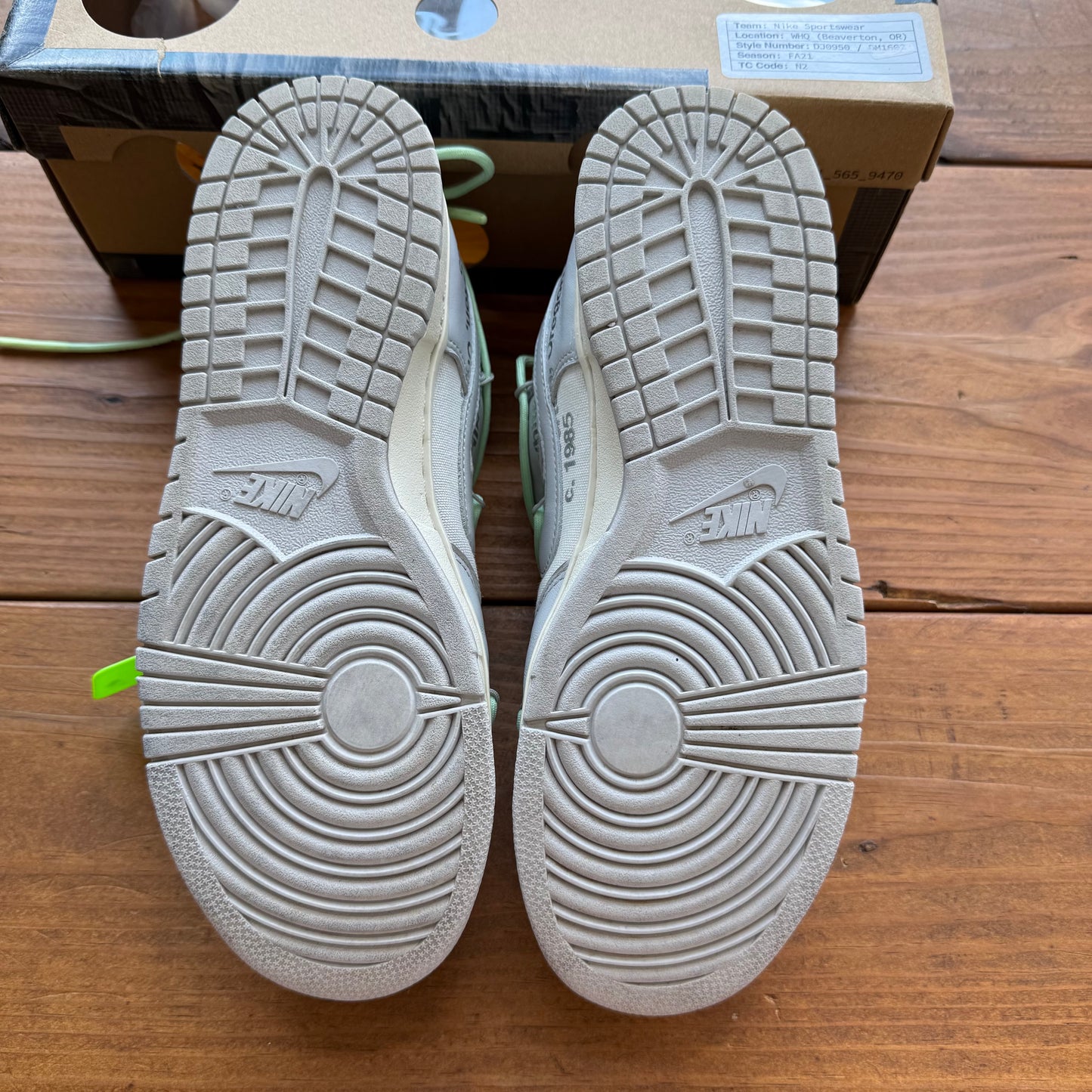 Größe 43 - Off-White x Dunk Low 'Lot 07 of 50' (Gebraucht)