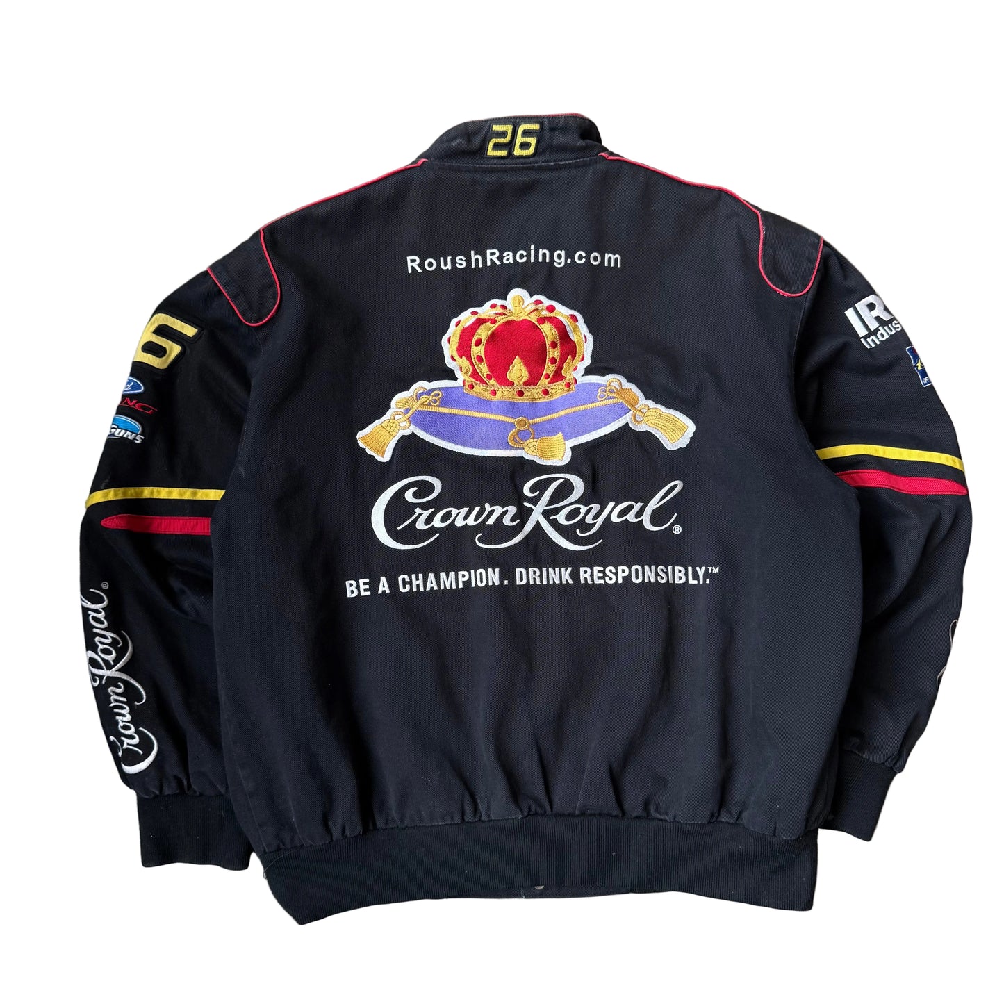 Large - Vintage Crown Royal Nascar Jacket