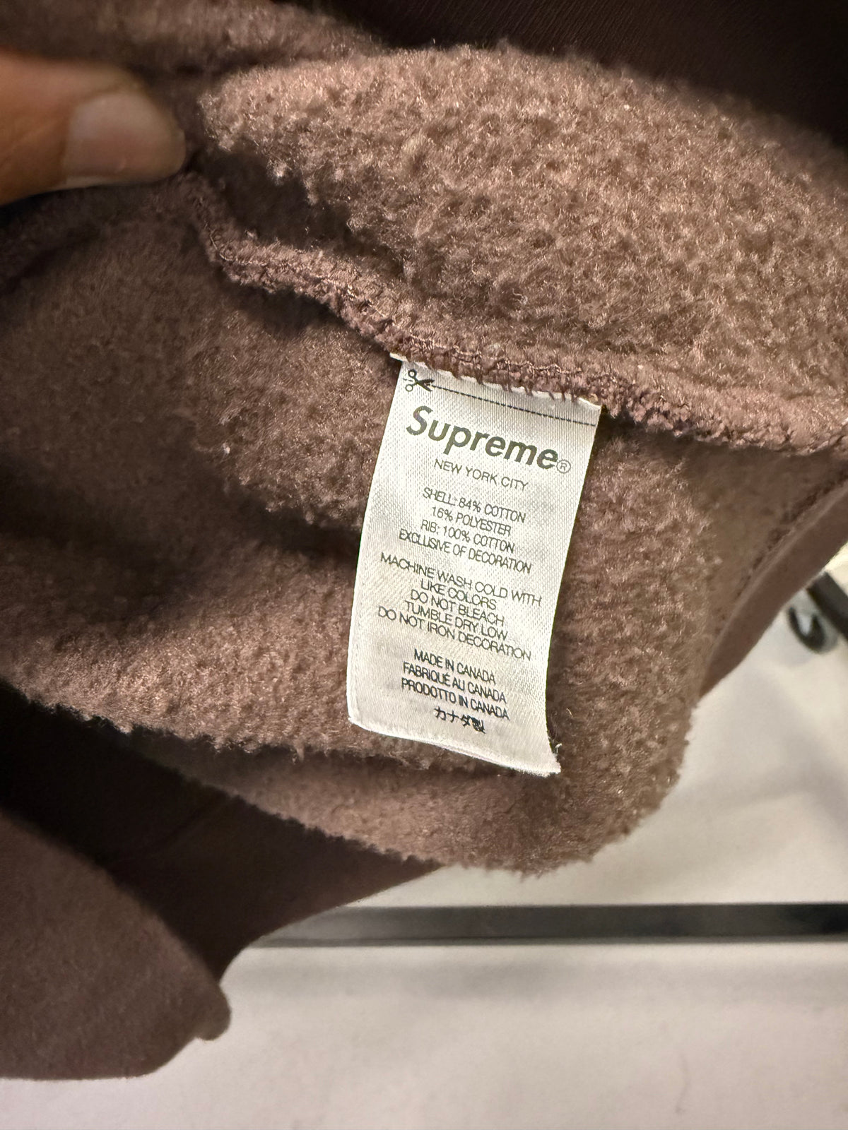 XL - Supreme Box Logo Crewneck (FW22) 'Brown' (Pre-Owned)