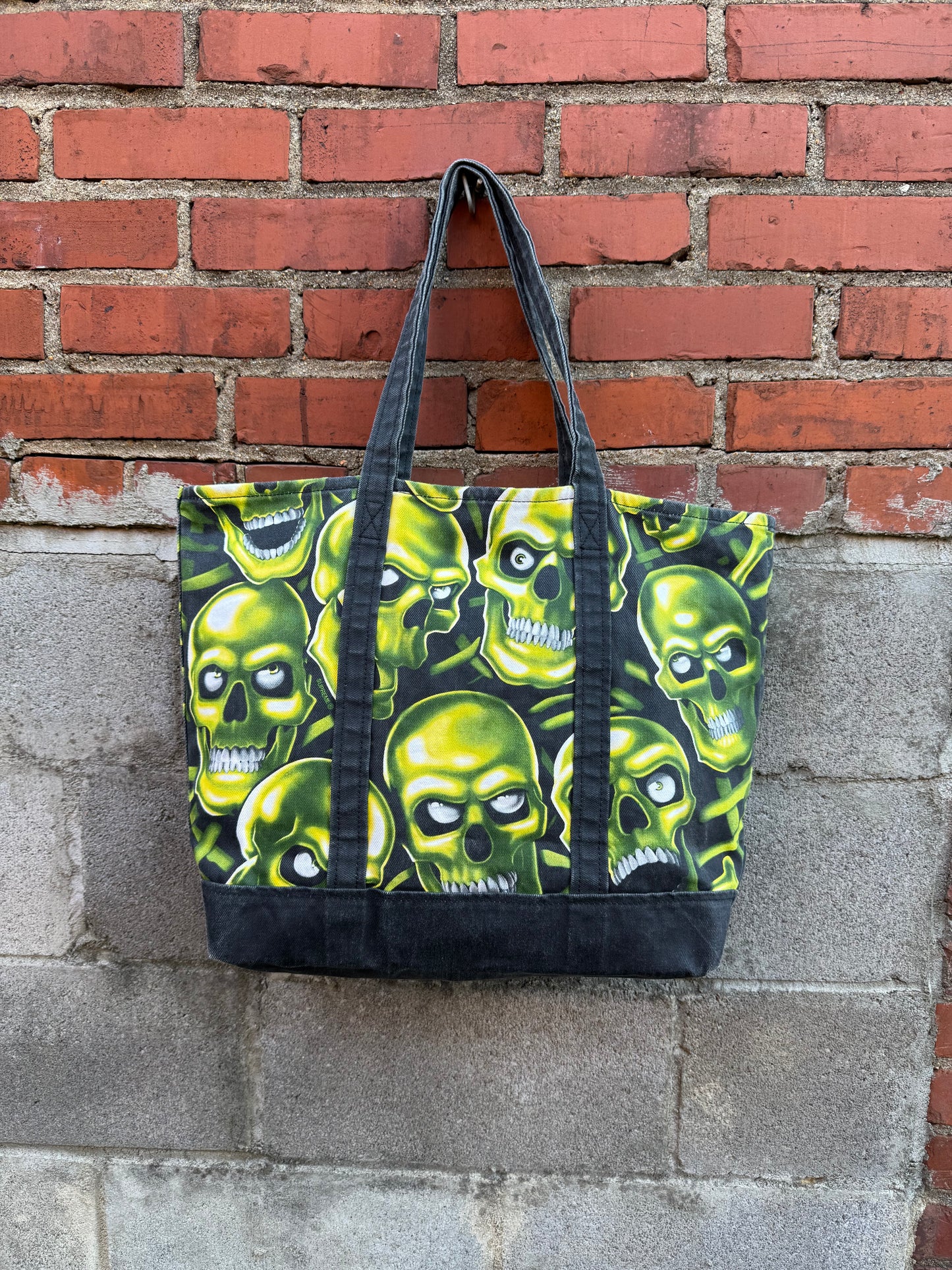 Supreme Skull Pile Denim Tote Bag (SS18)