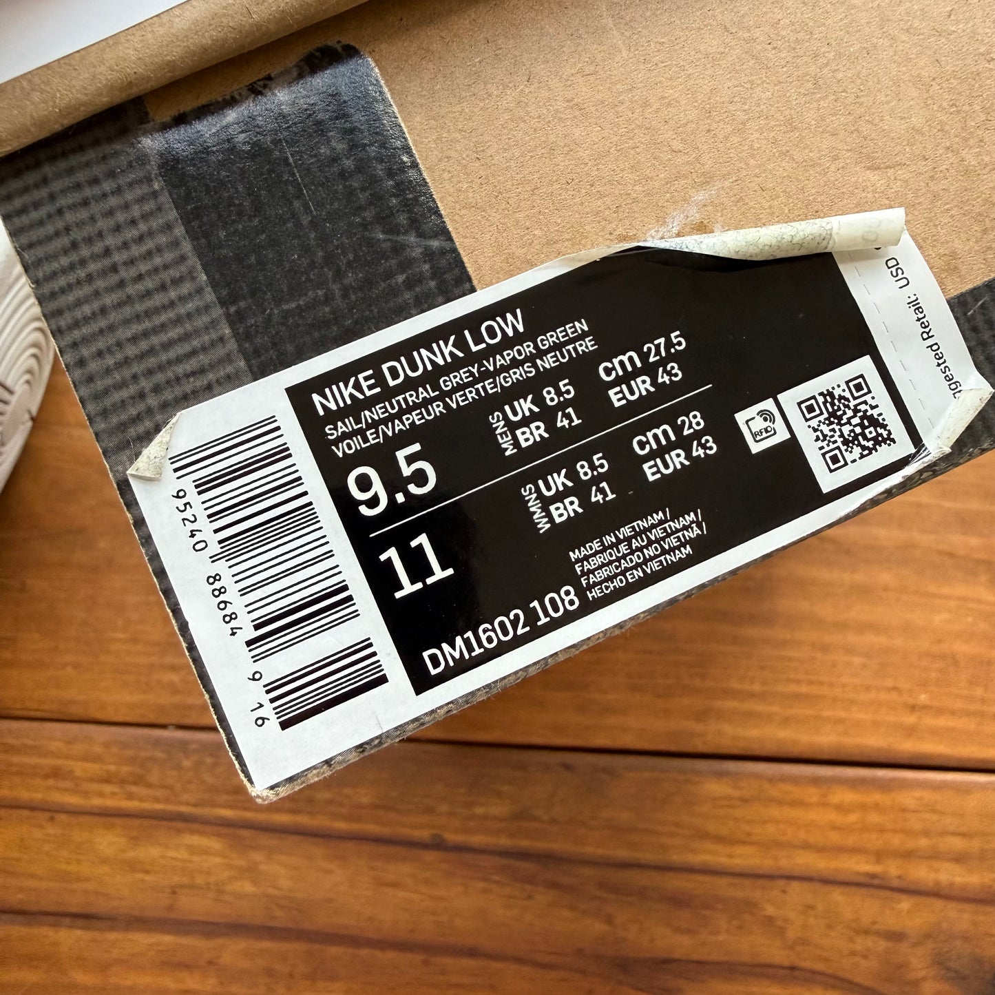 Größe 43 - Off-White x Dunk Low 'Lot 07 of 50' (Gebraucht)