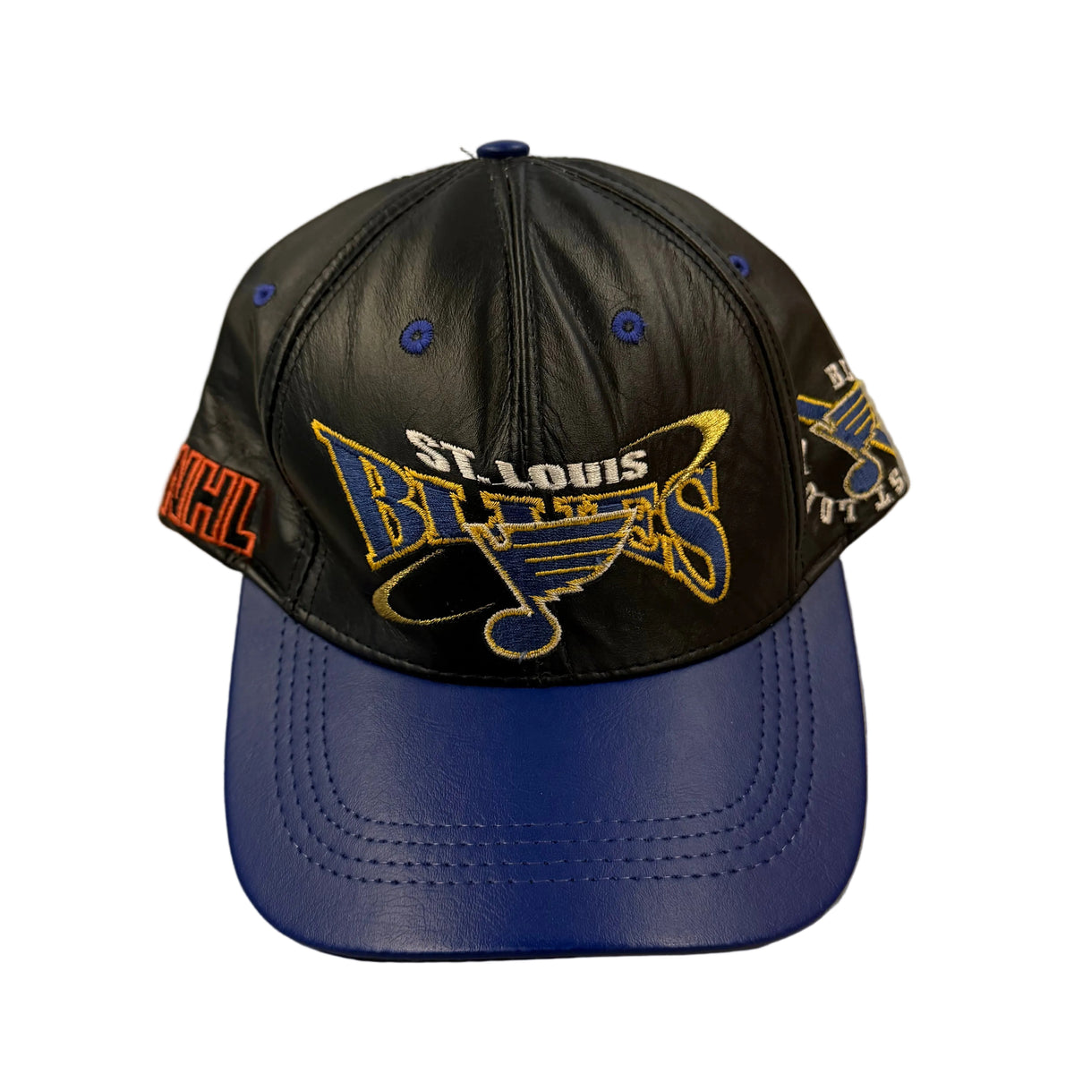 Vintage Leather St. Louis Blues Strapback
