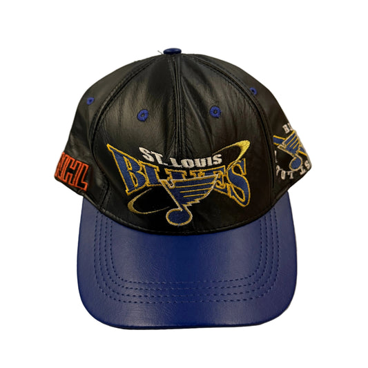 Vintage Leather St. Louis Blues Strapback