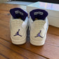 Größe 9 – Jordan 4 Retro „Purple Metallic“ (Gebraucht)