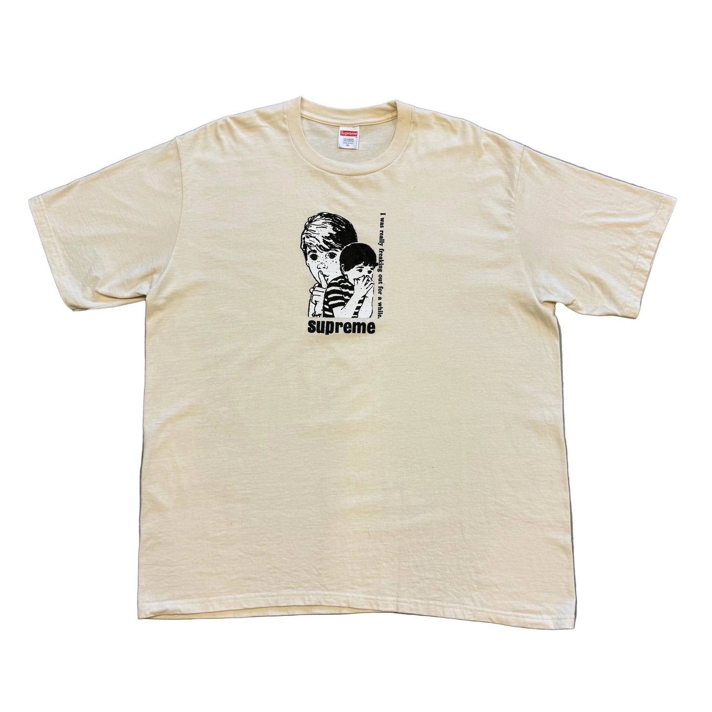 XL - Supreme Freaking Out Tee 'Natural' (Pre-Owned)