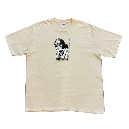 XL - Supreme Freaking Out Tee 'Natural' (Pre-Owned)