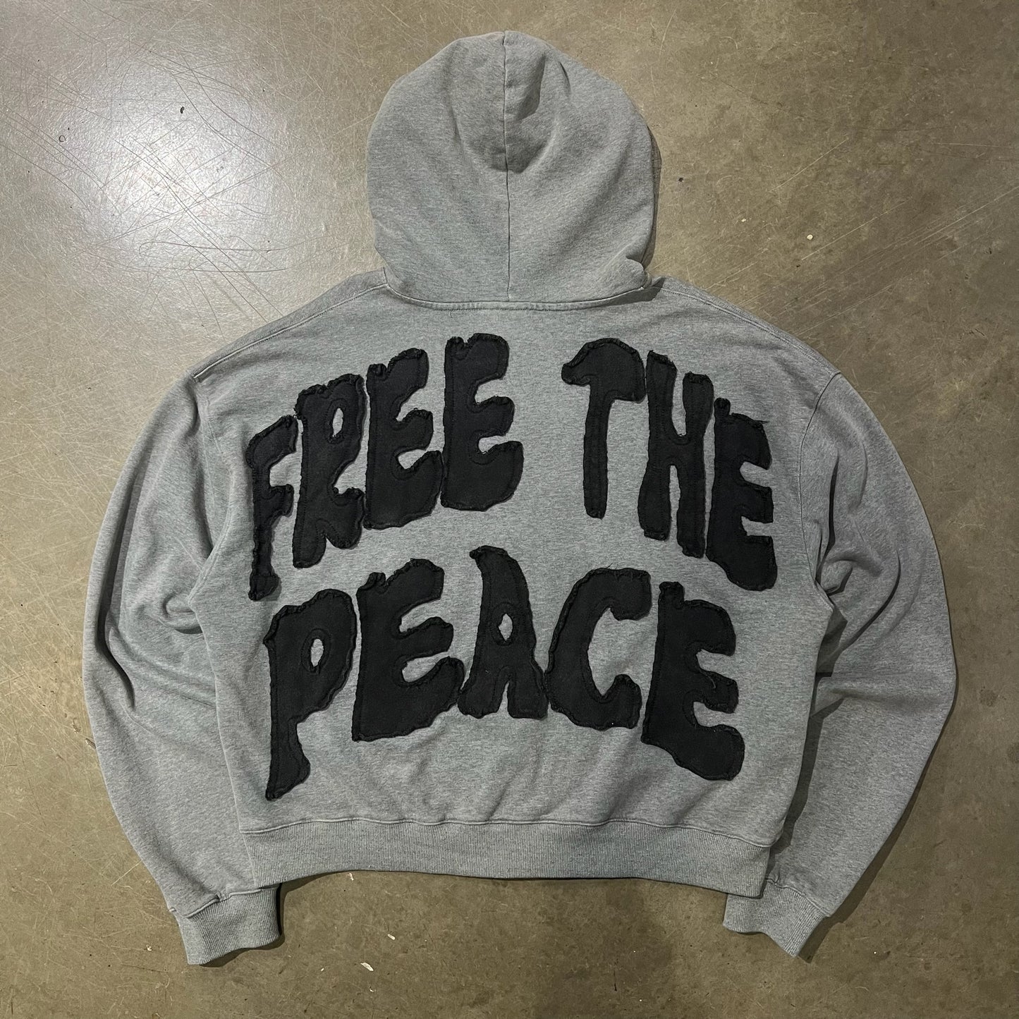 XL - Vale State Zip Hoodie - Grey