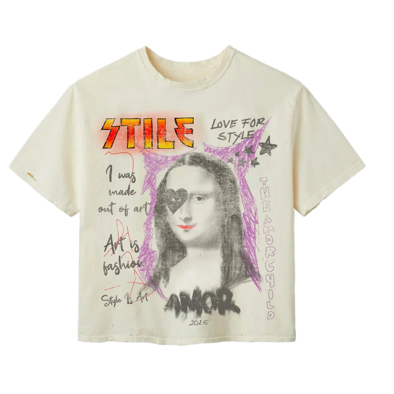 Medium - Stile De Amor Monalisa Tee 'Cream'