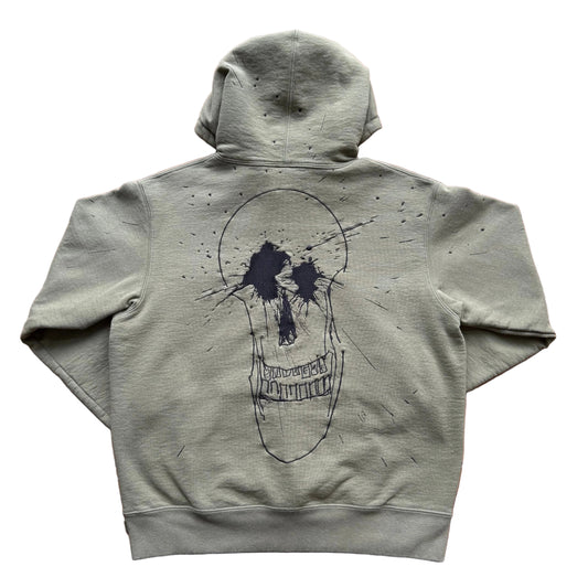 Small - Supreme Ralph Steadman Skull Hooded Sweatshirt