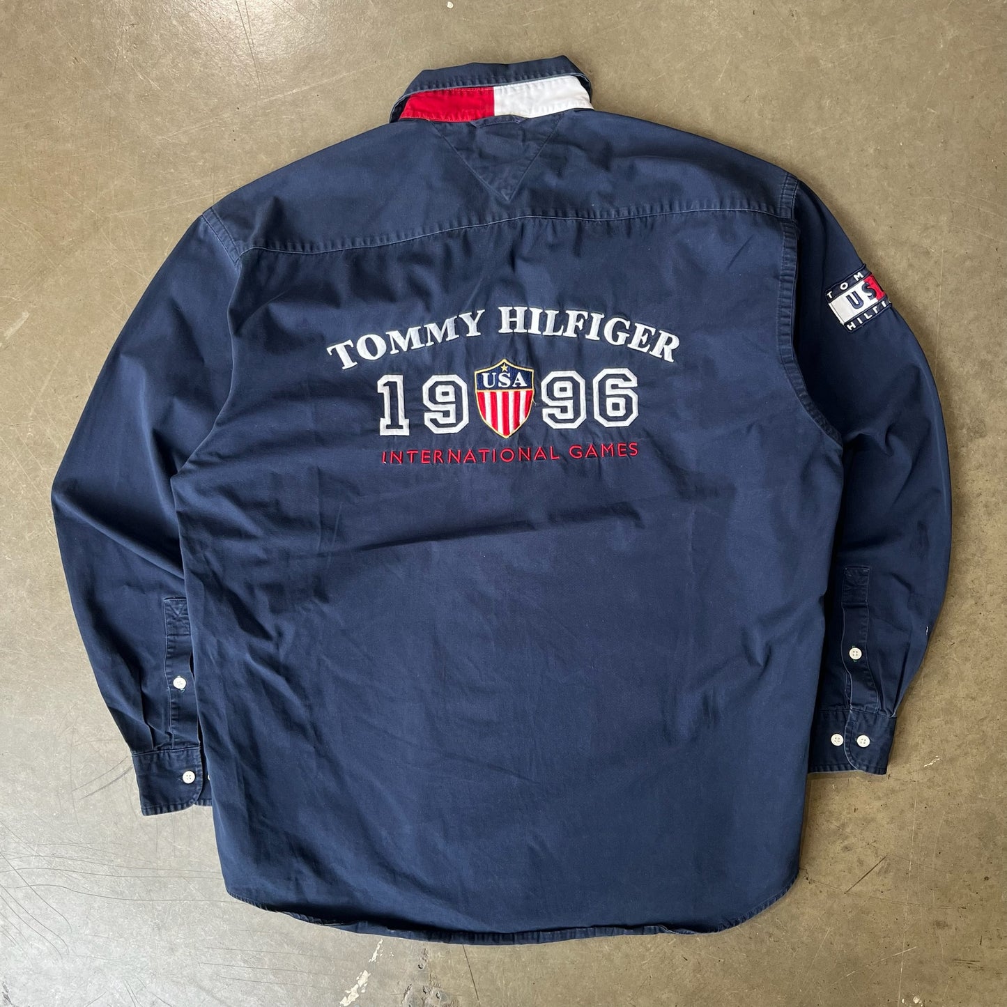 LARGE - Tommy Hilfiger International Button Up Shirt