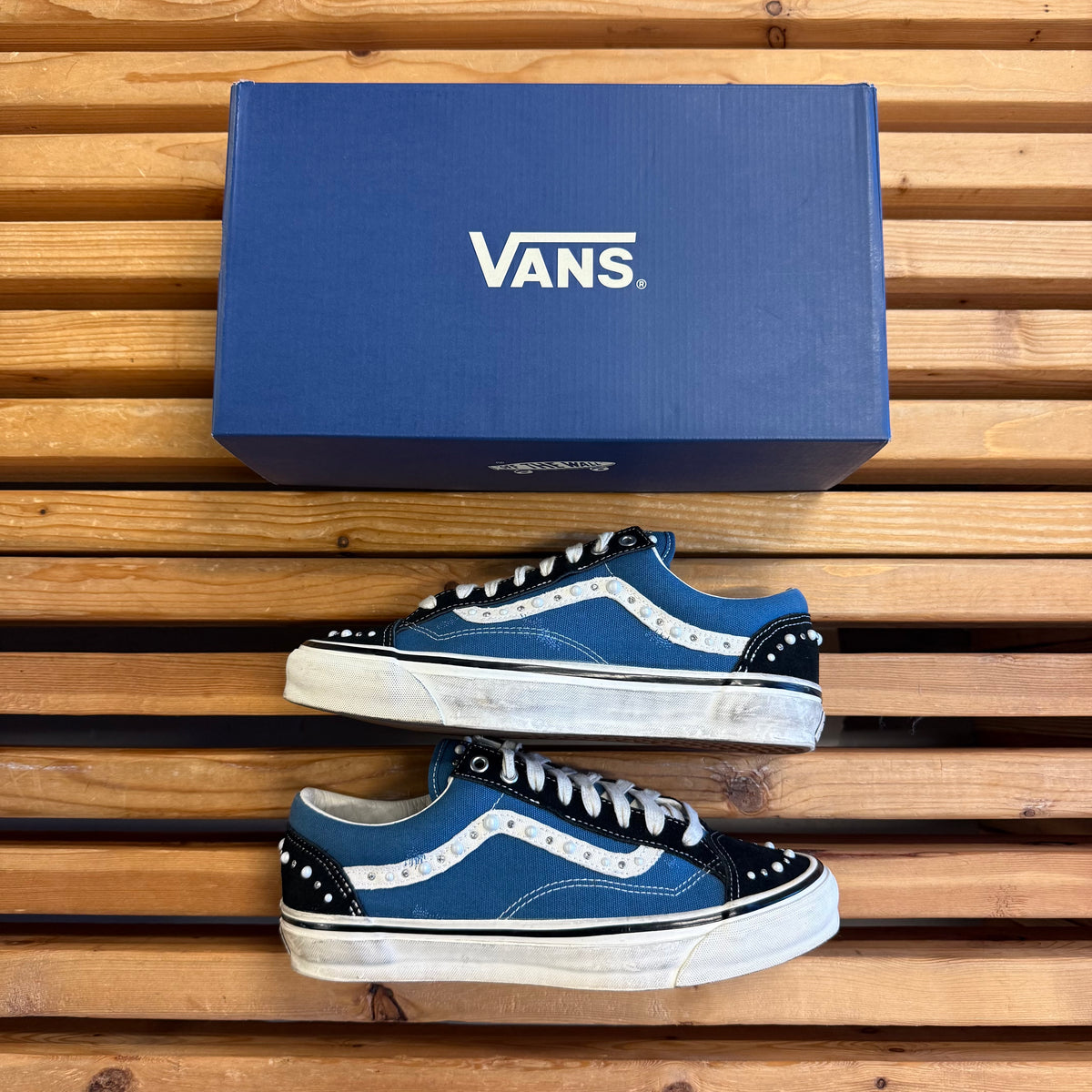 Size 10 - Vans Old Skool 36 LX 'Pearlized Pack - Black Navy' (Used)