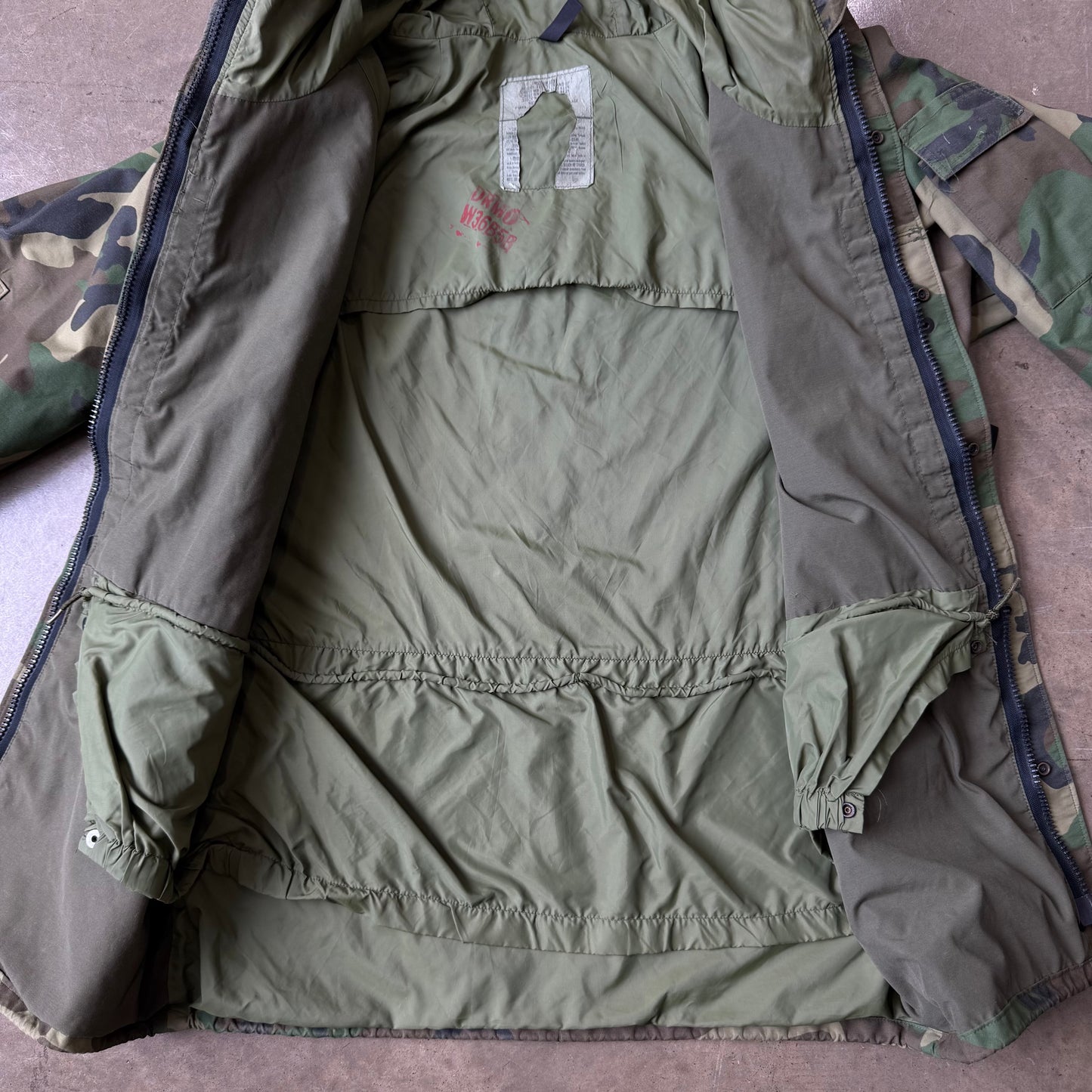 XL - Chaqueta Anorak Camuflaje Militar Vintage