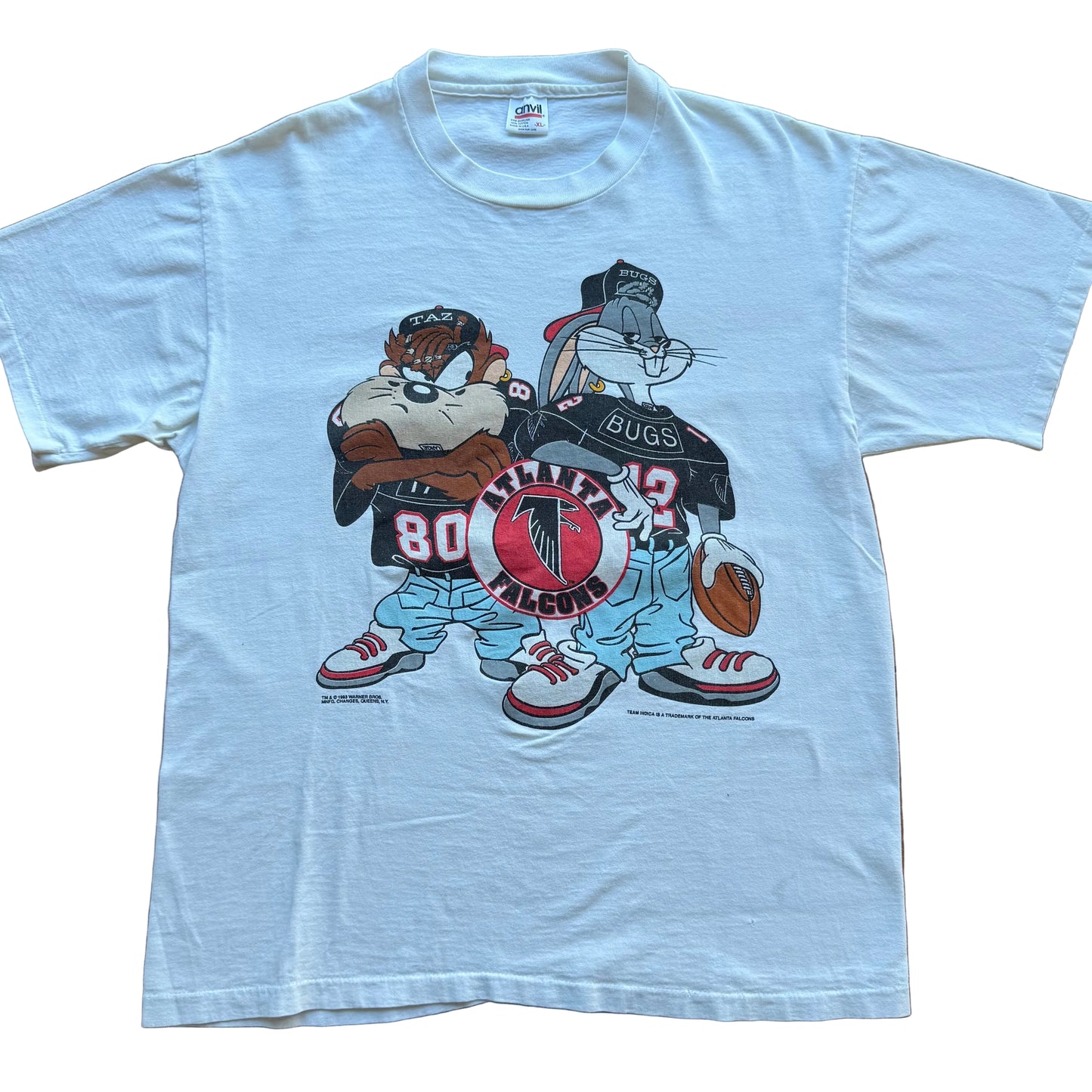 XL – Vintage ATL Falcons Bugs Taz T-Shirt