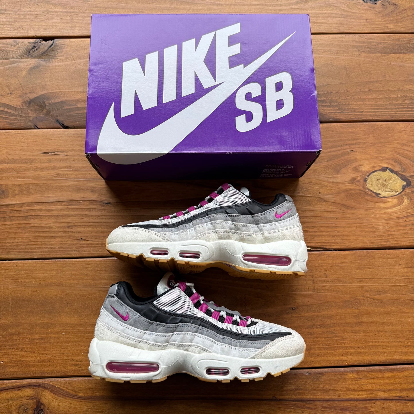 Talla 10.5 - Nike SB x Air Max 95 'Cactus Flower' (Usadas)