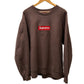 XL - Supreme Box Logo Crewneck (FW22) 'Brown' (Pre-Owned)