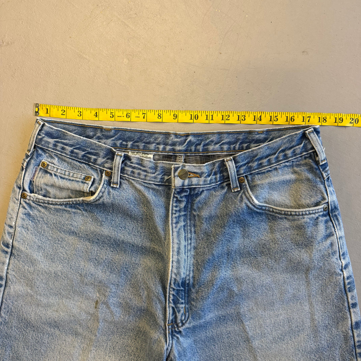 Vintage Carhartt Blanket-lined Carpenter Denim - Size 38x32