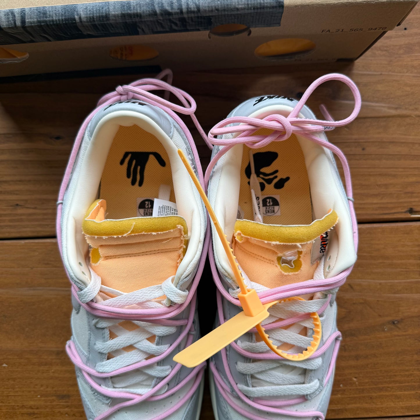 Größe 46 – Off-White x Dunk Low 'Lot 09 of 50' (Gebraucht)