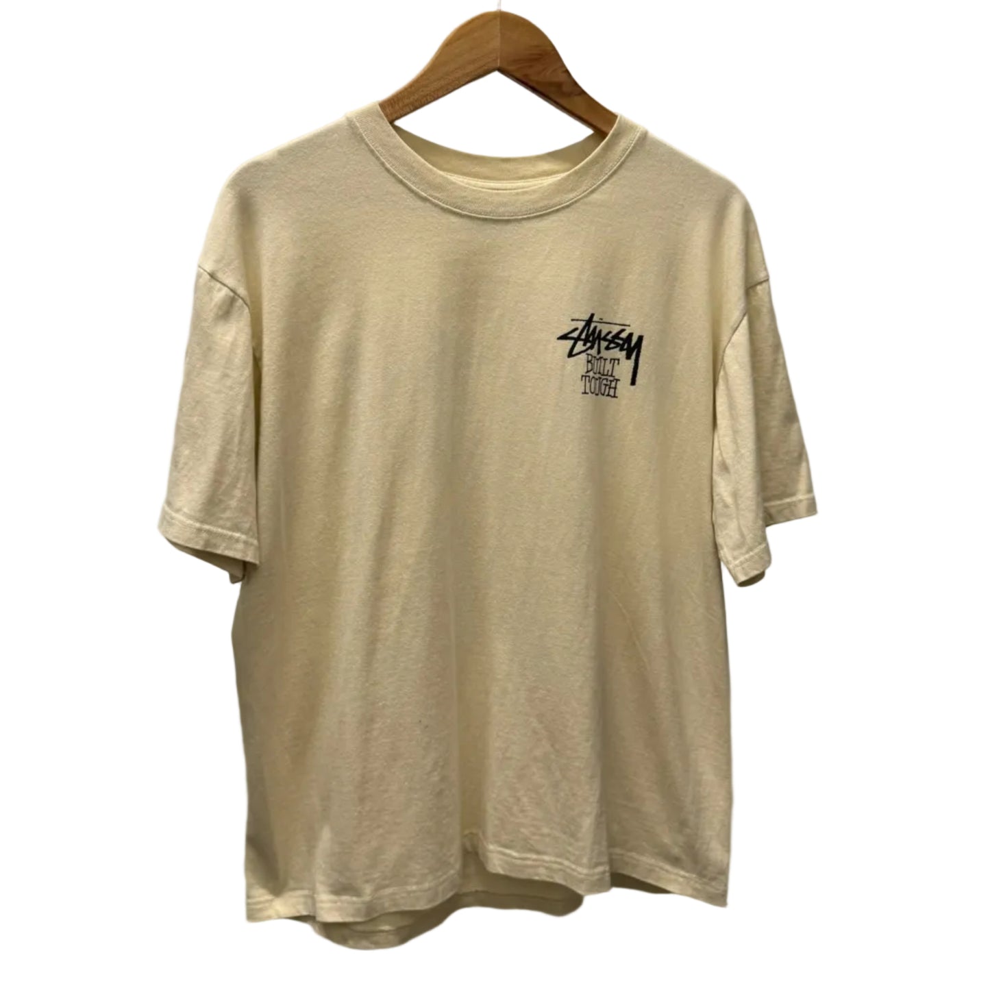 Medium - Stussy Built Tough Tee 'Putty' (Pre-Owned)