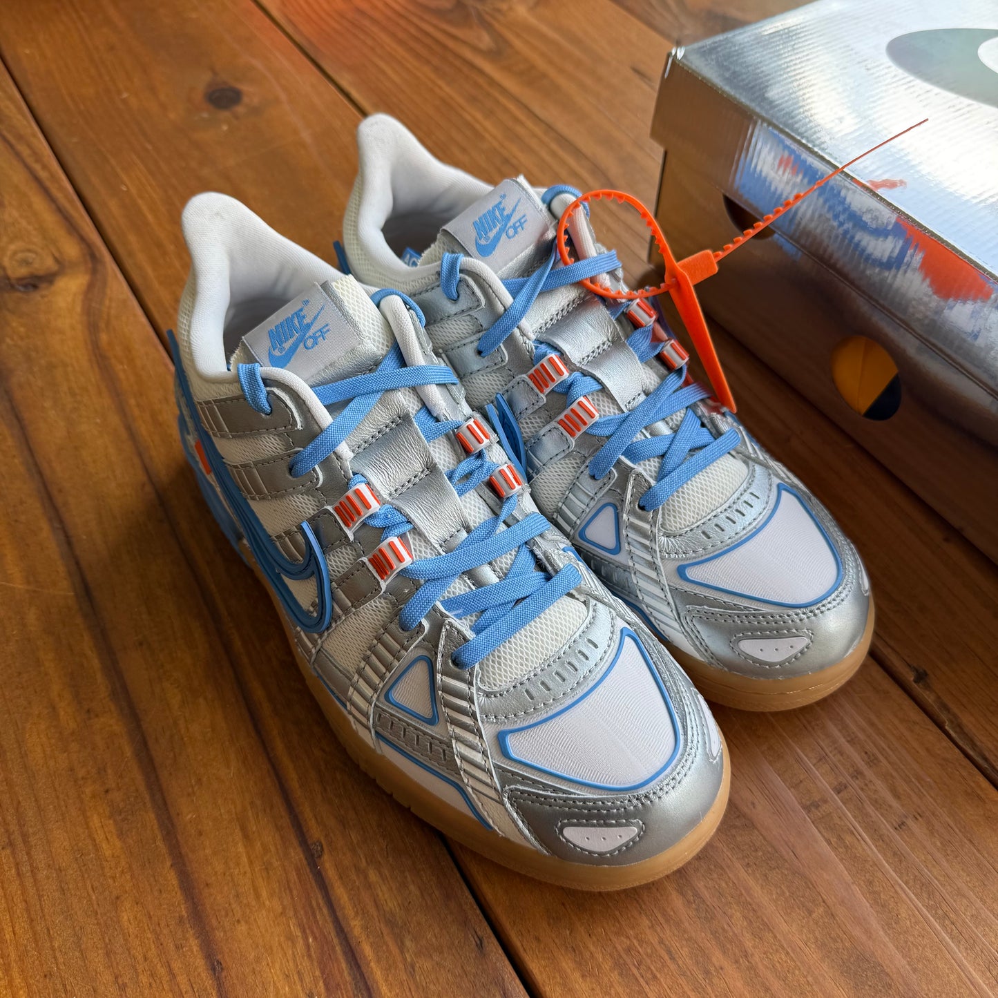 Talla 8.5 - Off-White x Air Rubber Dunk 'University Blue' (Usado)