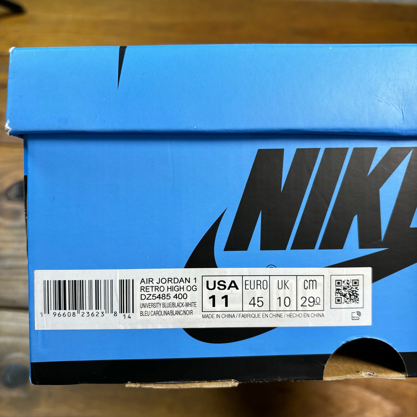 Jordan 1 Retro High OG 'UNC Toe' (Used)