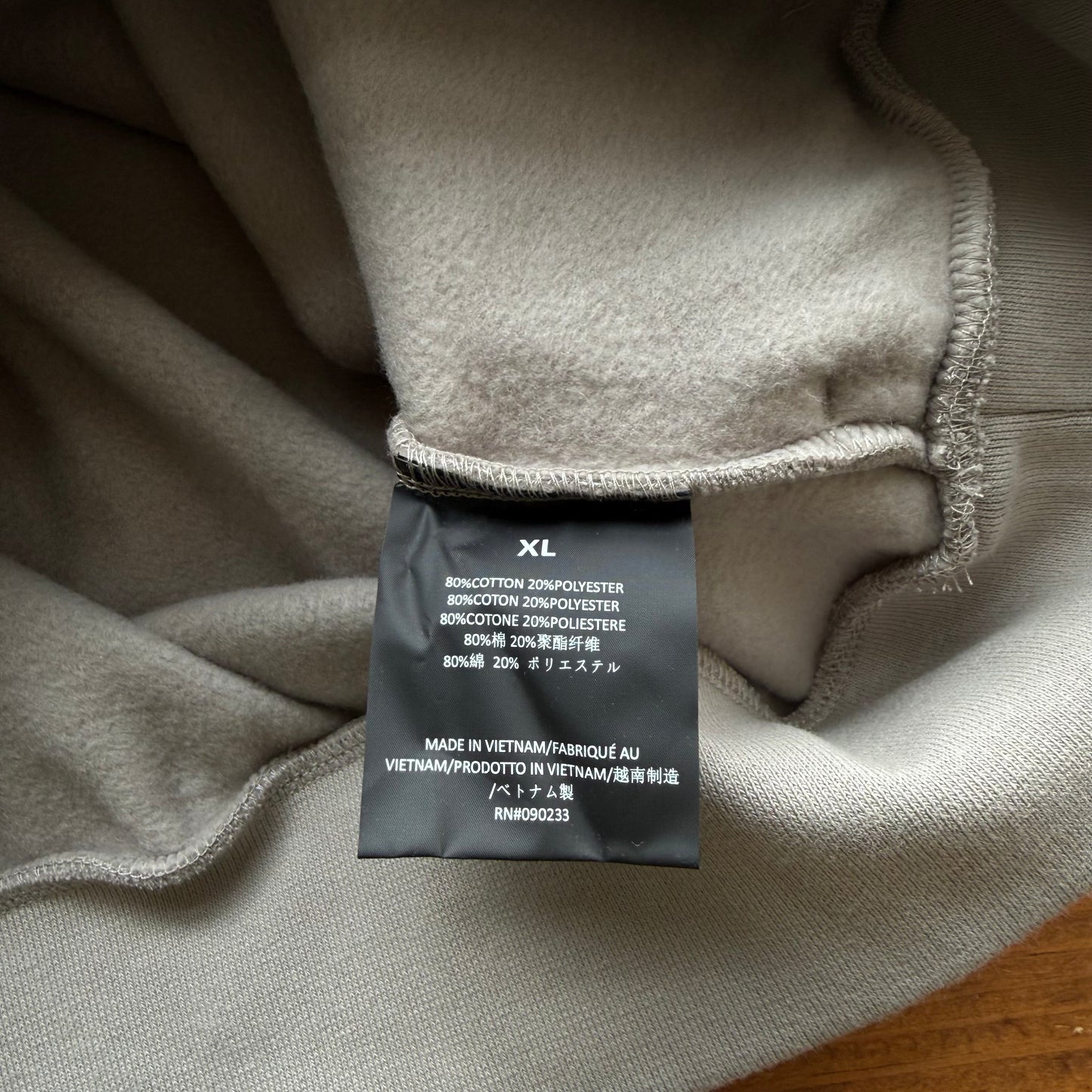 XL - Sudadera con capucha Fear of God Essentials