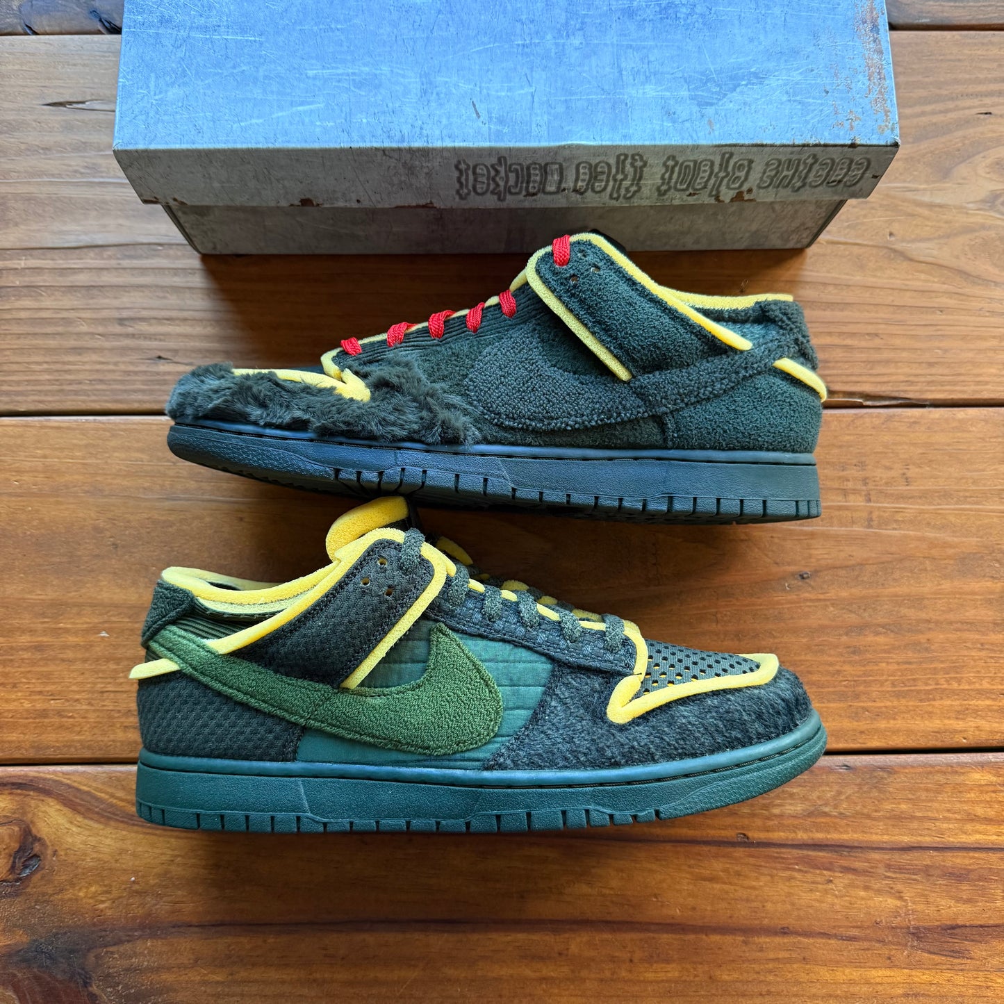 Talla 11.5 - Cactus Plant Flea Market x Dunk Low 'Swamp Sponge Pack - Sequoia' (Usado)
