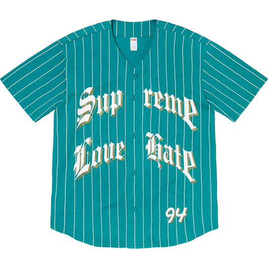 Supreme Love Hate Baseball Jersey