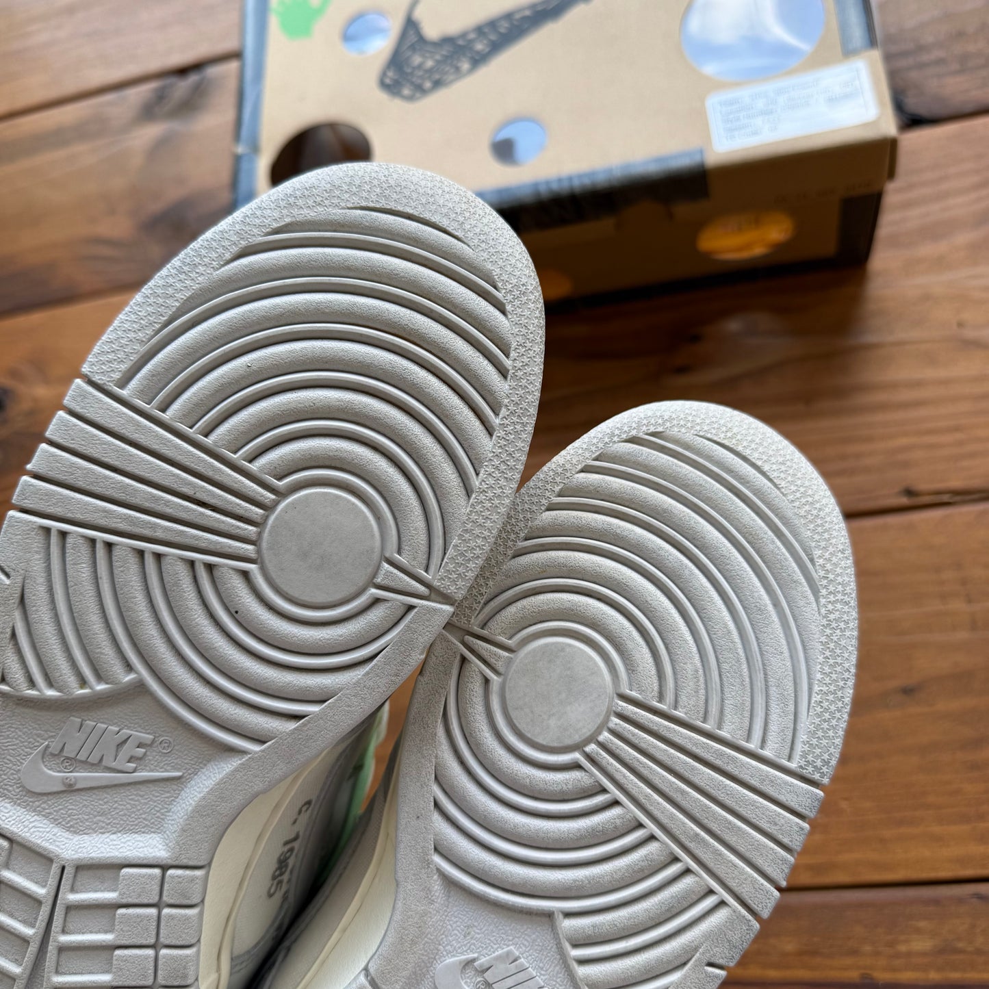 Größe 43 - Off-White x Dunk Low 'Lot 07 of 50' (Gebraucht)