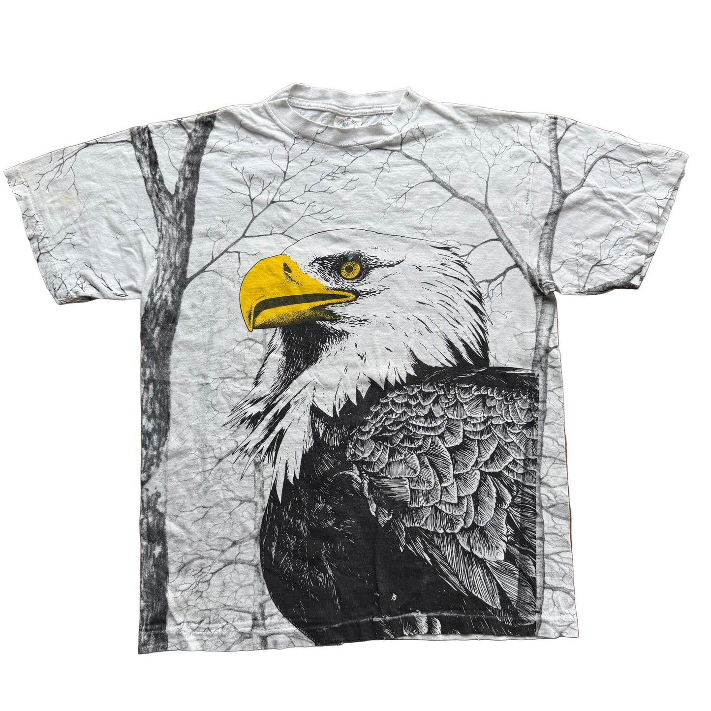 XL – Vintage Eagle Allover-Print-T-Shirt
