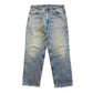 Vintage Carhartt Blanket-lined Carpenter Denim (Black) - Size 38x32