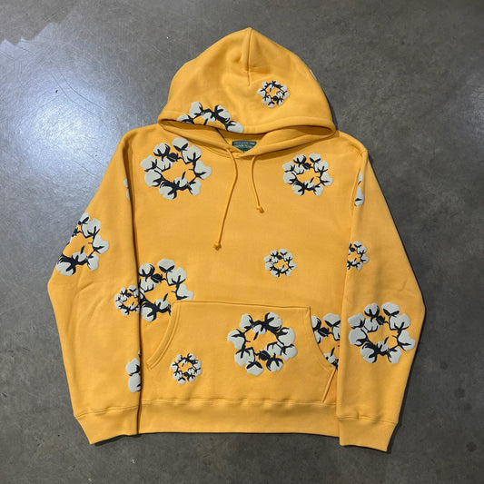 LARGE - Denim Tears x CPFM Cactus Tears Wreath Hoodie Yellow (Used)