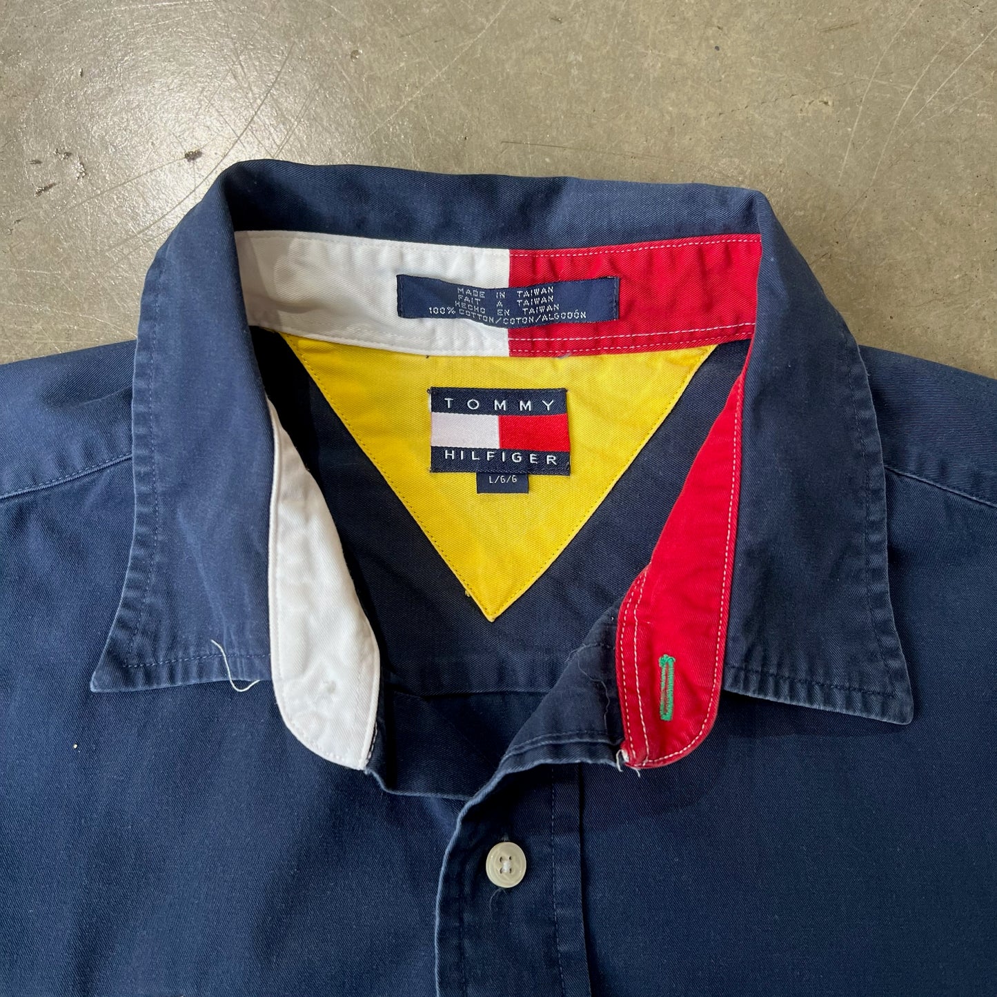 LARGE - Tommy Hilfiger International Button Up Shirt