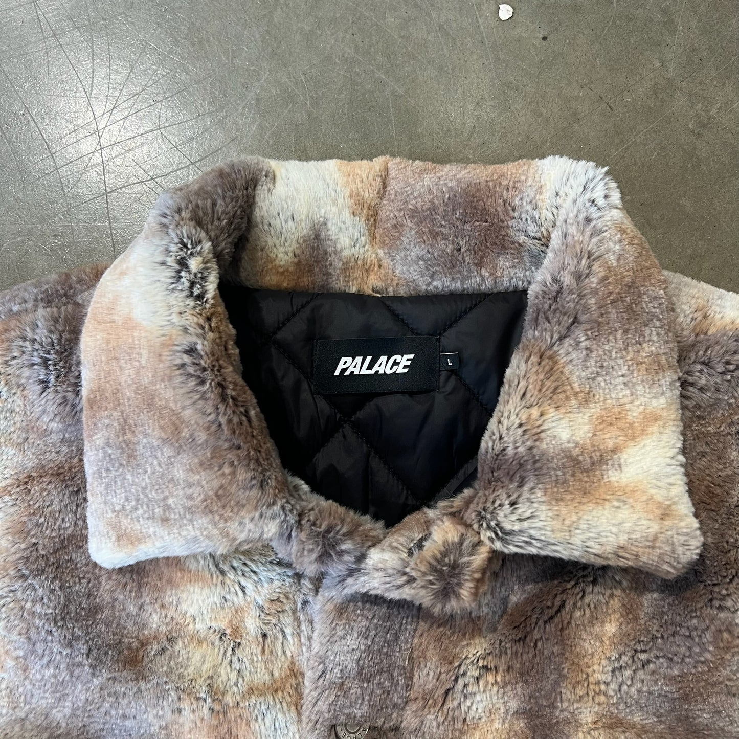 LARGE - Palace Furry Trucker Jacket (Used)