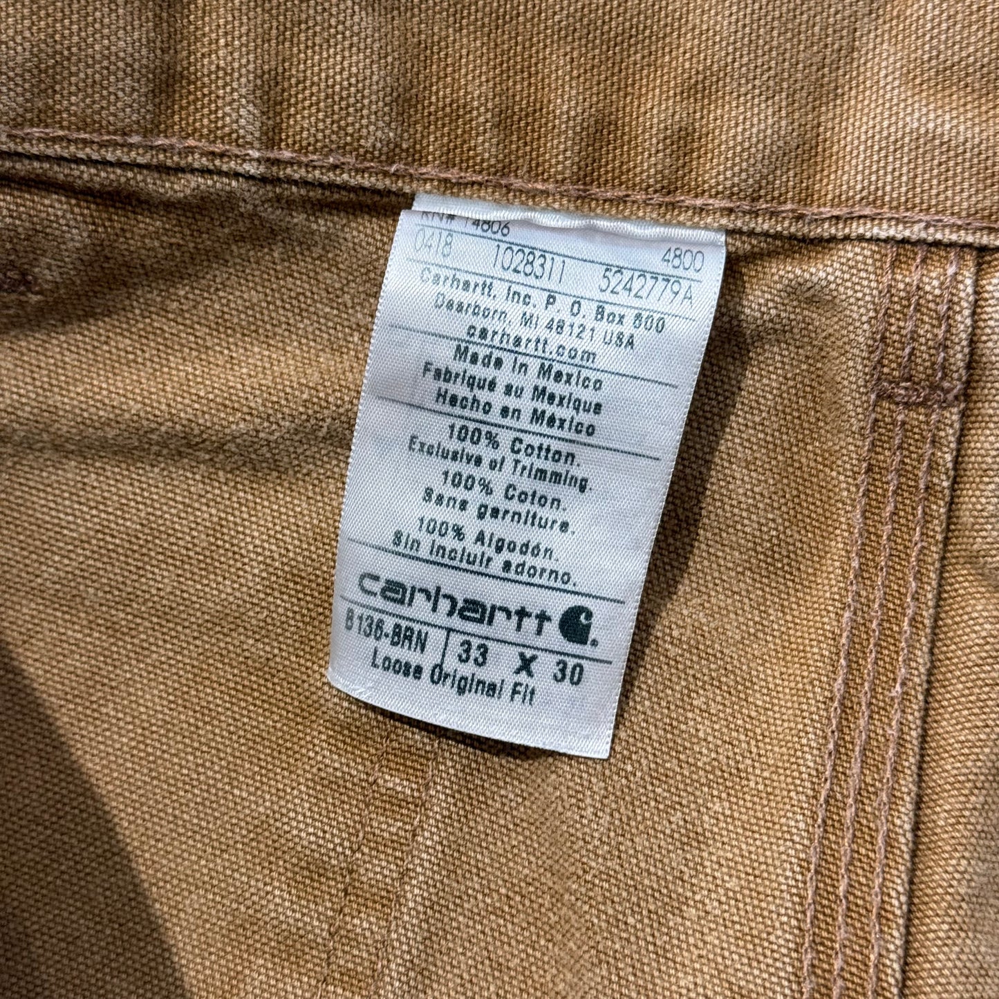 Size 33x32 - Vintage Carhartt Double Knee Pants