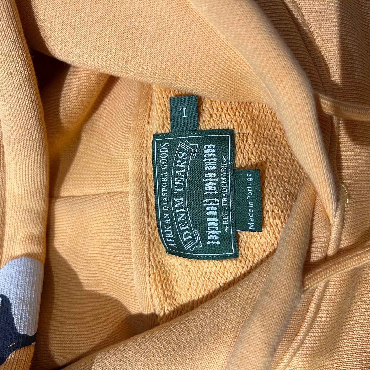 LARGE - Denim Tears x CPFM Cactus Tears Wreath Hoodie Yellow (Used)