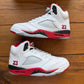 Größe 44.5 – Jordan 5 Retro 'Fire Red' 2025 (Gebraucht)