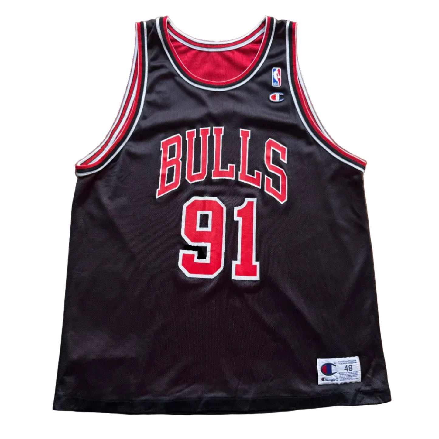 XL - Vintage Champion Dennis Rodman Bulls Trikot