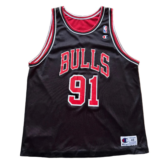 XL - Vintage Champion Dennis Rodman Bulls Trikot