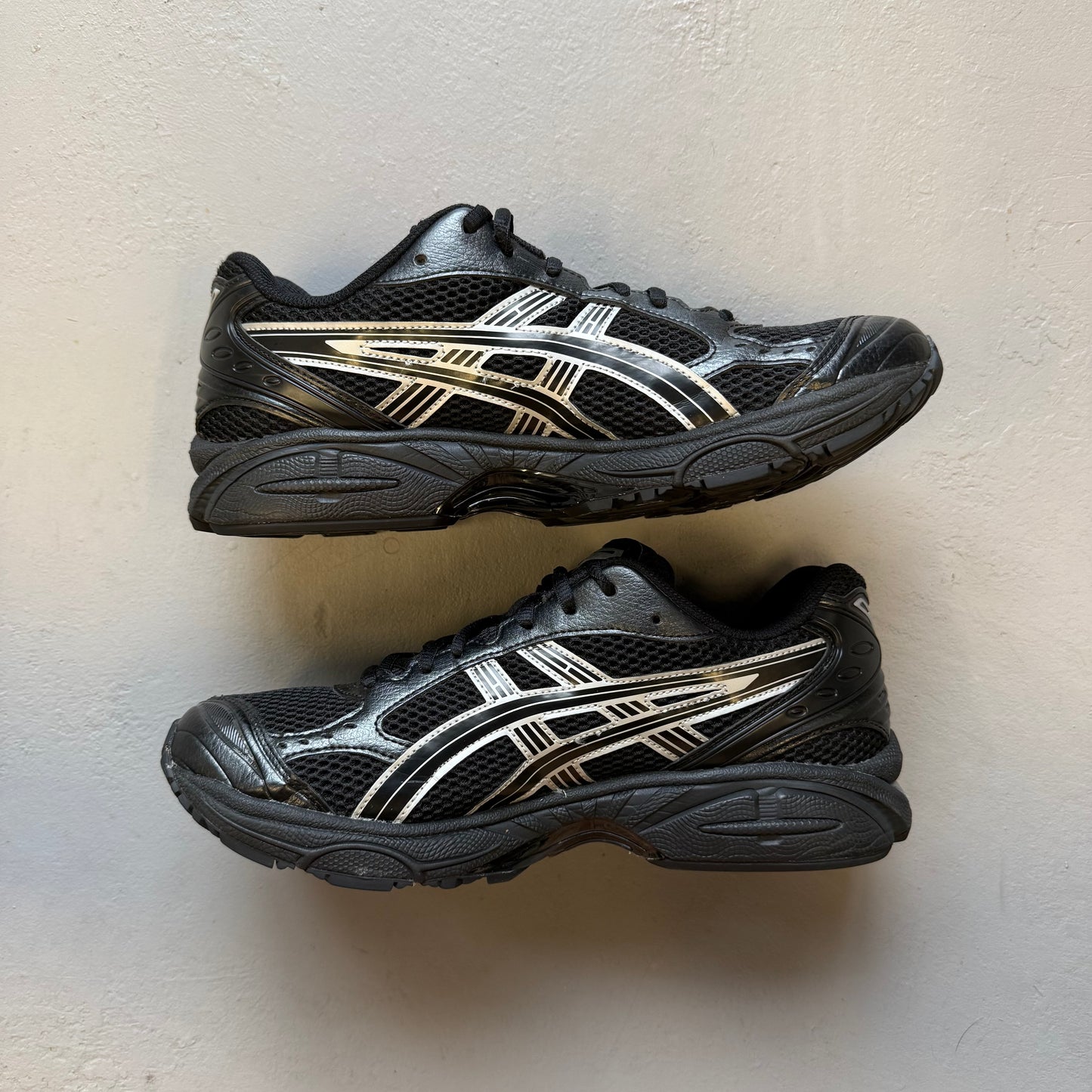 Size 9 - Asics Gel Kayano 14 'Black Pure Silver' (Used/No Box)